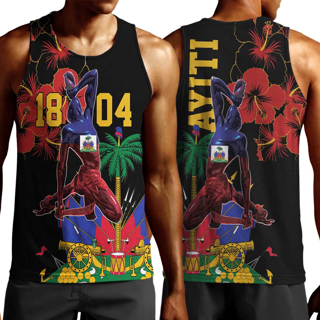 Afro-Haitians Negre Marron Men Tank Top Libete Egalite Fratenite - African Pride