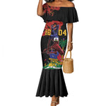 Afro-Haitians Negre Marron Mermaid Dress Libete Egalite Fratenite - African Pride