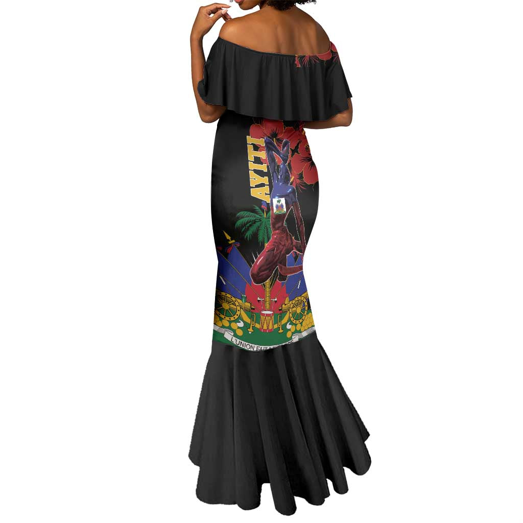 Afro-Haitians Negre Marron Mermaid Dress Libete Egalite Fratenite - African Pride