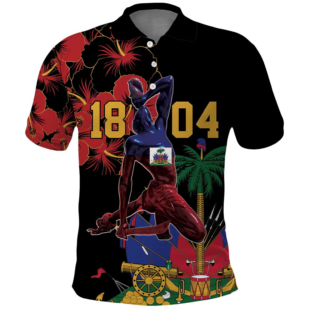 Afro-Haitians Negre Marron Polo Shirt Libete Egalite Fratenite - African Pride