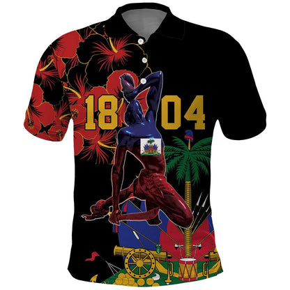 Afro-Haitians Negre Marron Polo Shirt Libete Egalite Fratenite - African Pride