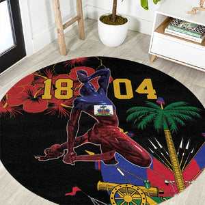 Afro-Haitians Negre Marron Round Carpet Libete Egalite Fratenite - African Pride