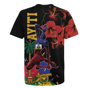 Afro-Haitians Negre Marron Rugby Jersey Libete Egalite Fratenite - African Pride