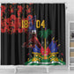 Afro-Haitians Negre Marron Shower Curtain Libete Egalite Fratenite - African Pride