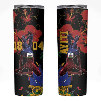 Afro-Haitians Negre Marron Skinny Tumbler Libete Egalite Fratenite - African Pride