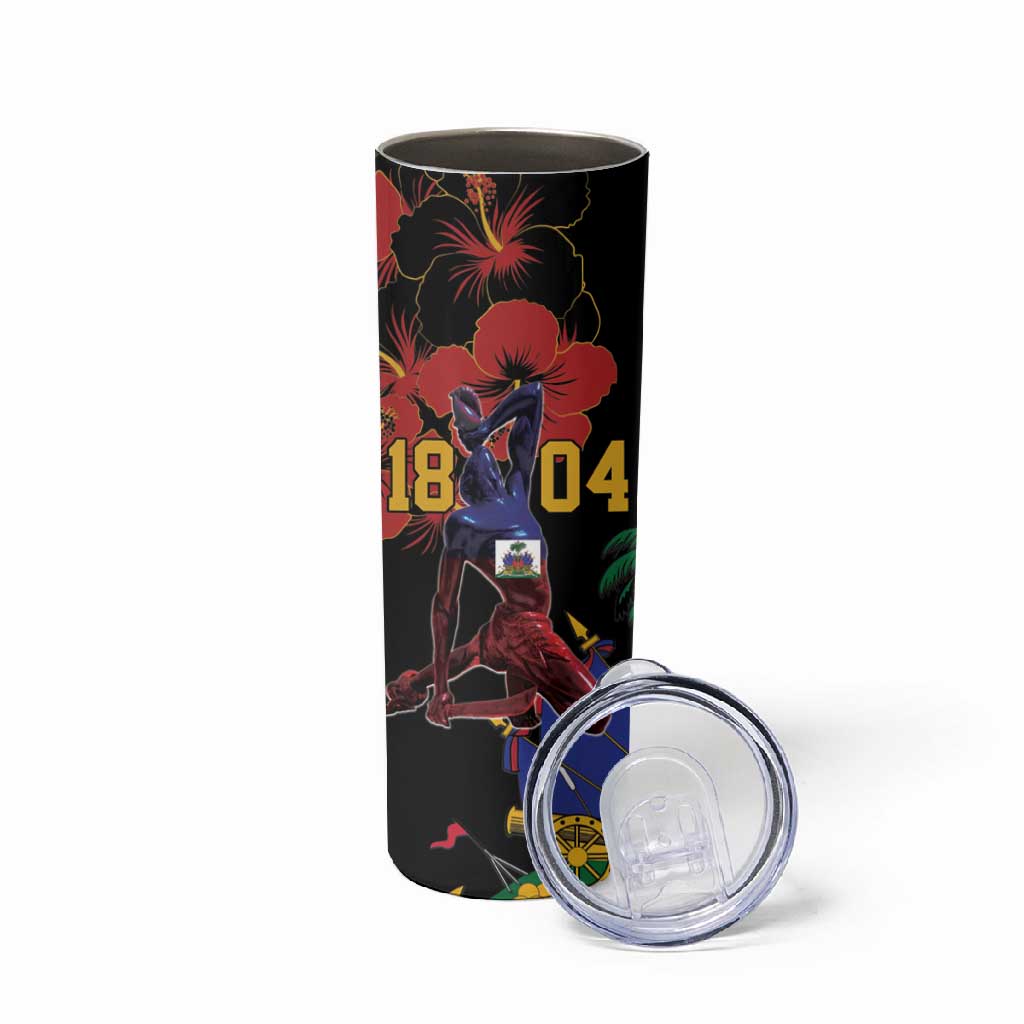 Afro-Haitians Negre Marron Skinny Tumbler Libete Egalite Fratenite - African Pride