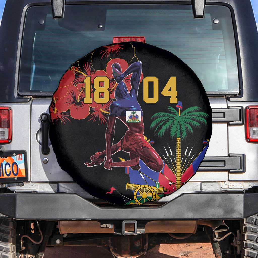 Afro-Haitians Negre Marron Spare Tire Cover Libete Egalite Fratenite - African Pride