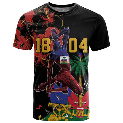 Afro-Haitians Negre Marron T shirt Libete Egalite Fratenite - African Pride