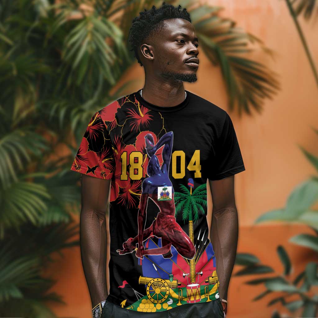 Afro-Haitians Negre Marron T shirt Libete Egalite Fratenite - African Pride