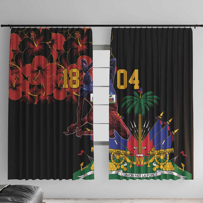 Afro-Haitians Negre Marron Window Curtain Libete Egalite Fratenite - African Pride