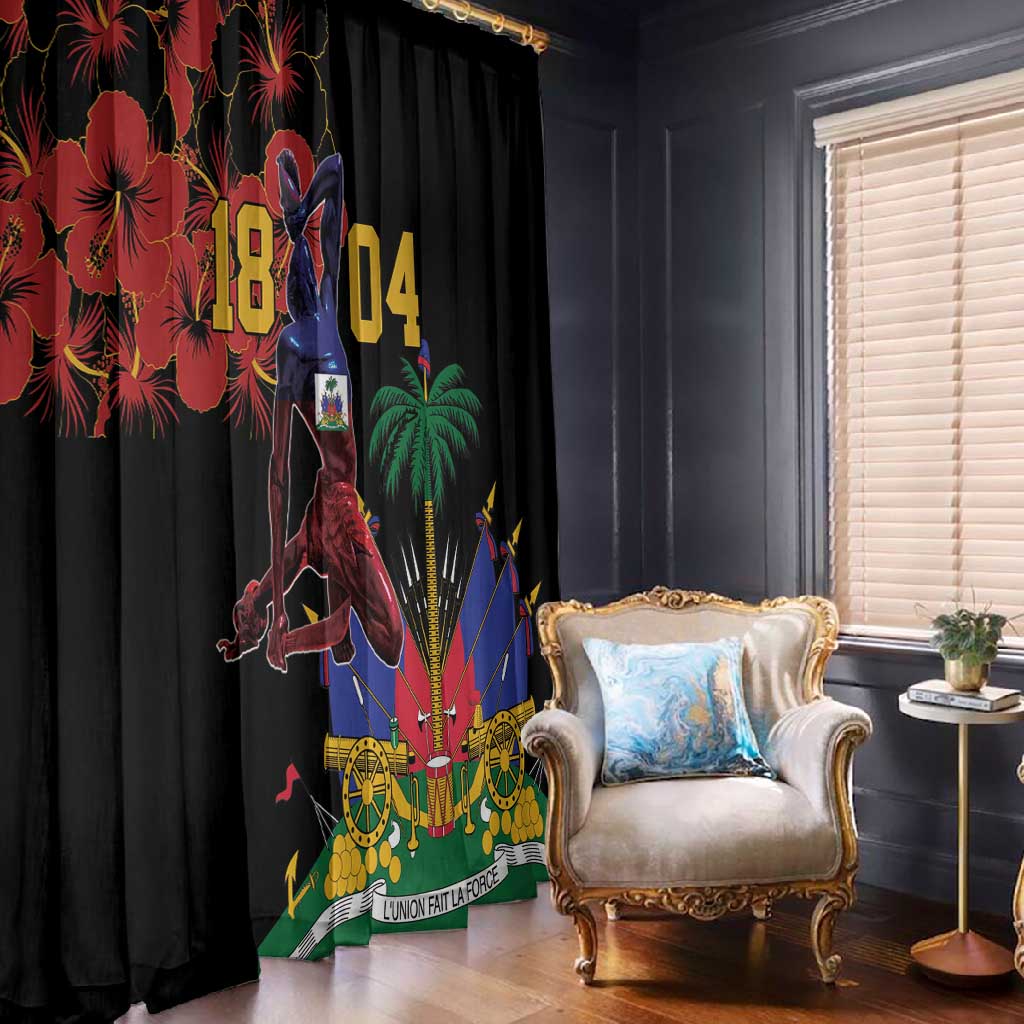 Afro-Haitians Negre Marron Window Curtain Libete Egalite Fratenite - African Pride