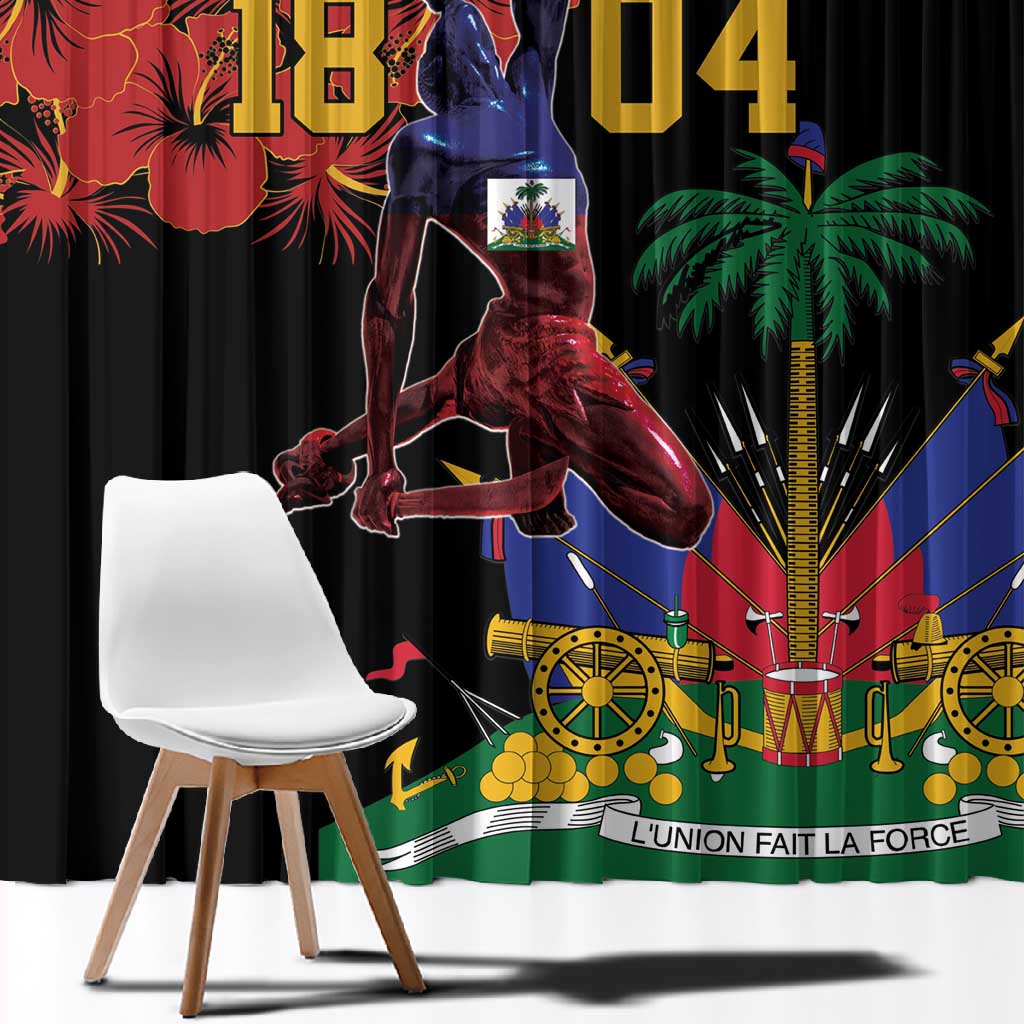 Afro-Haitians Negre Marron Window Curtain Libete Egalite Fratenite - African Pride