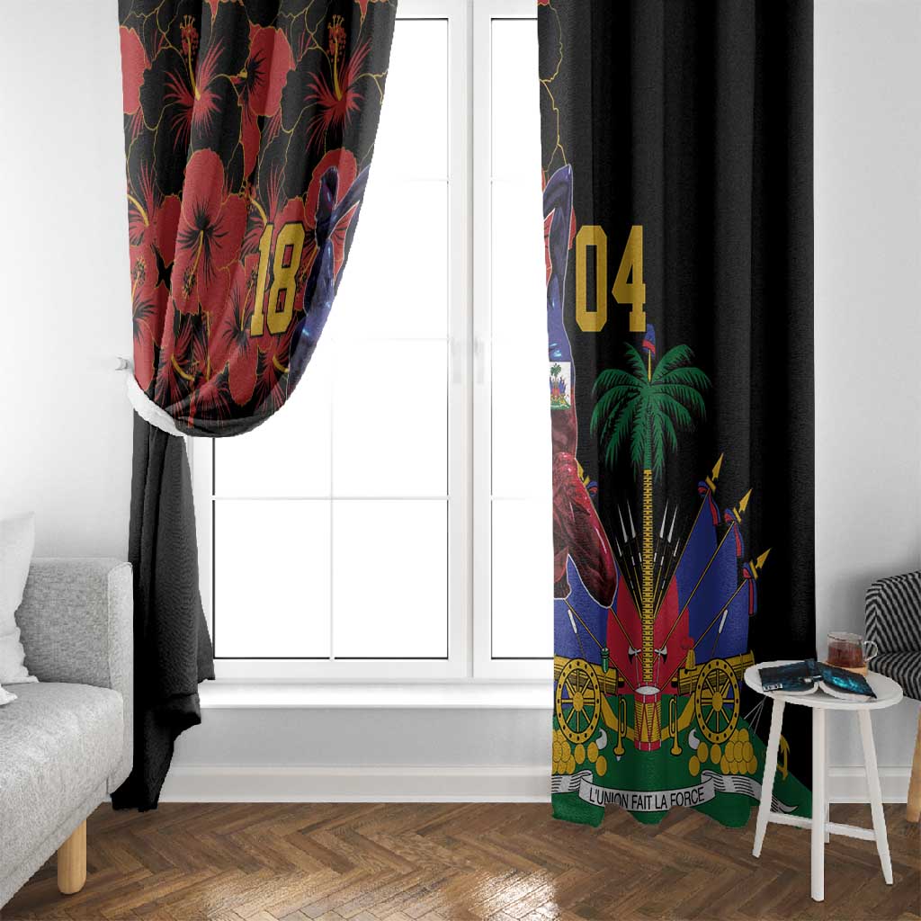 Afro-Haitians Negre Marron Window Curtain Libete Egalite Fratenite - African Pride