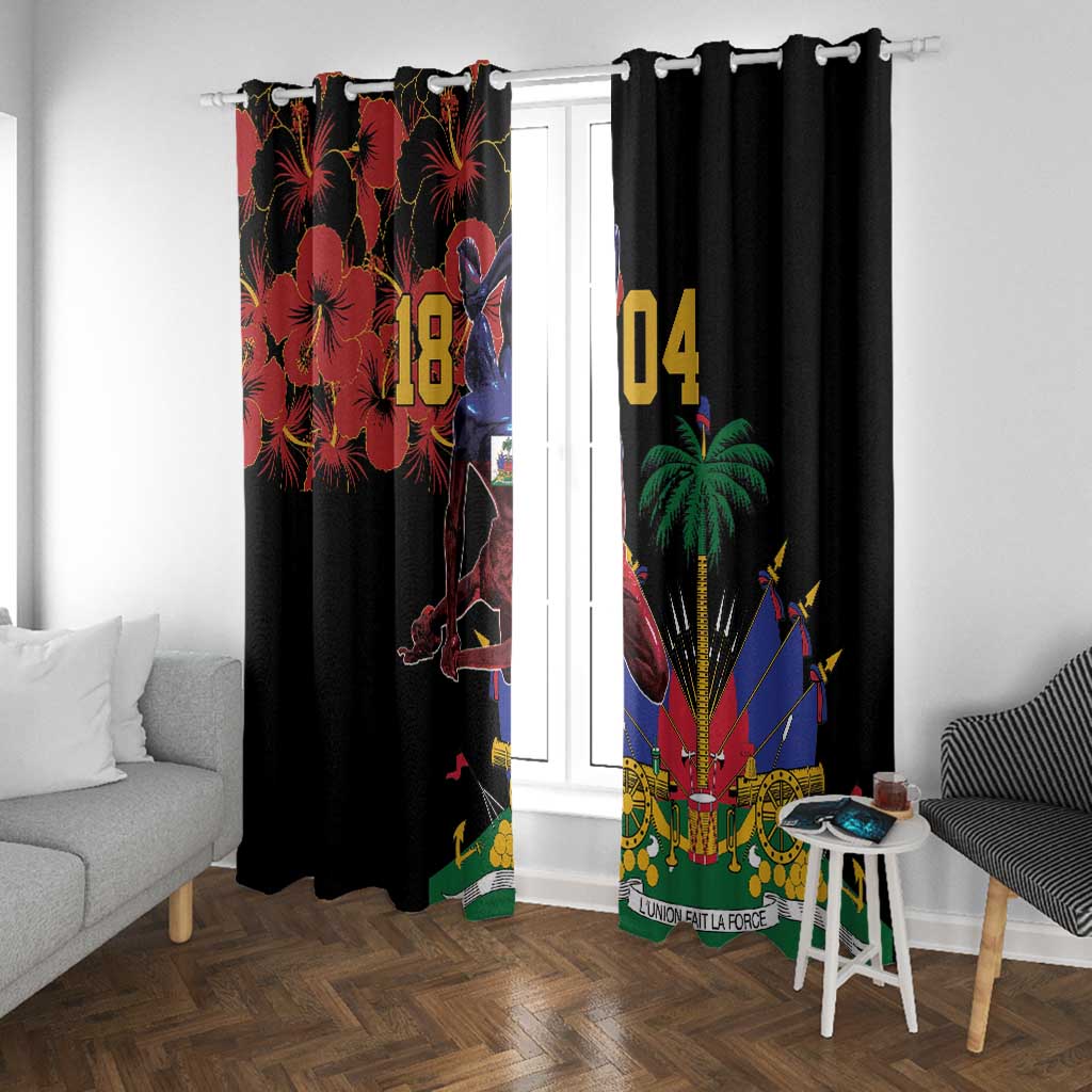 Afro-Haitians Negre Marron Window Curtain Libete Egalite Fratenite - African Pride