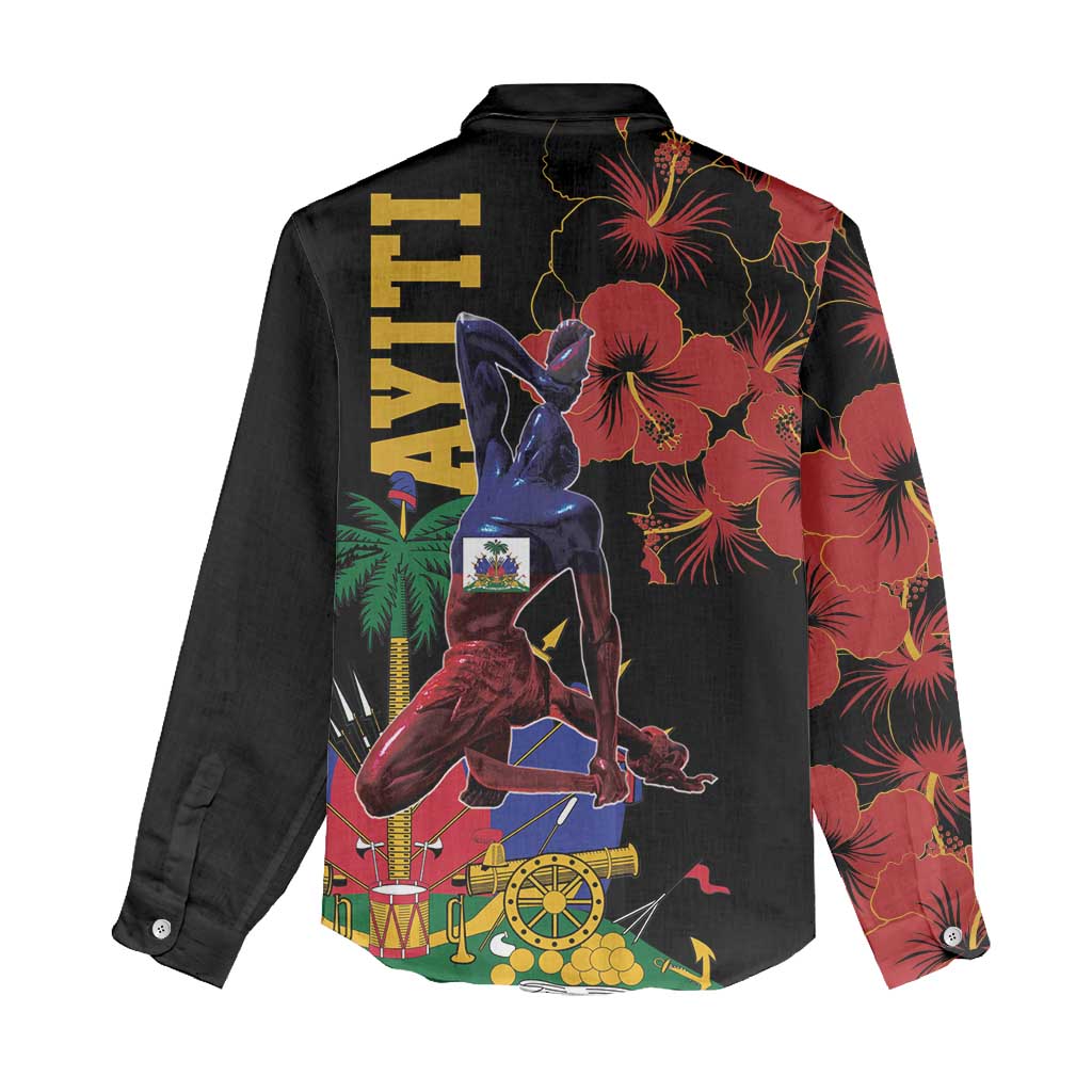 Afro-Haitians Negre Marron Women Casual Shirt Libete Egalite Fratenite - African Pride