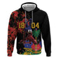 Afro-Haitians Negre Marron Zip Hoodie Libete Egalite Fratenite - African Pride