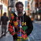 Afro-Haitians Negre Marron Zip Hoodie Libete Egalite Fratenite - African Pride