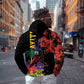 Afro-Haitians Negre Marron Zip Hoodie Libete Egalite Fratenite - African Pride
