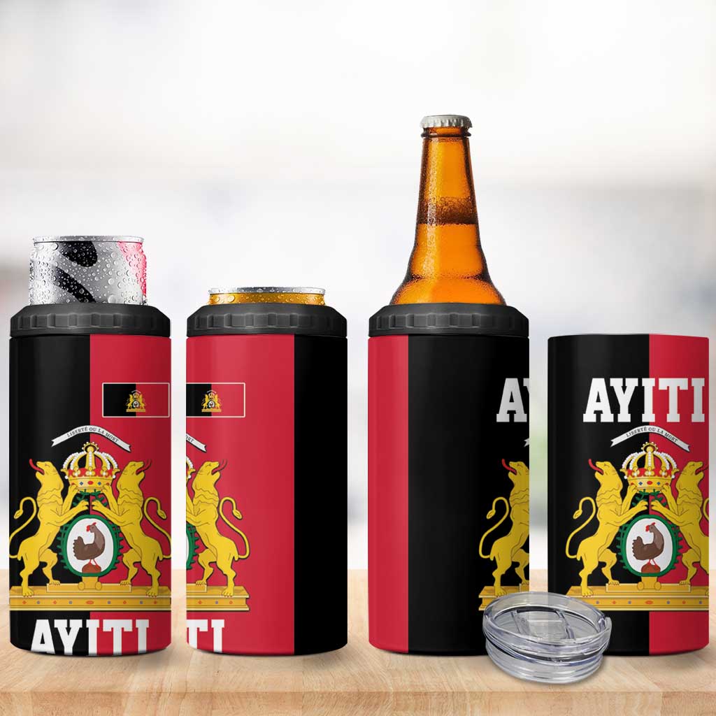 First Empire Afro-Haitians 1804-1806 4 in 1 Can Cooler Tumbler Liberte ou la Mort - African Pride