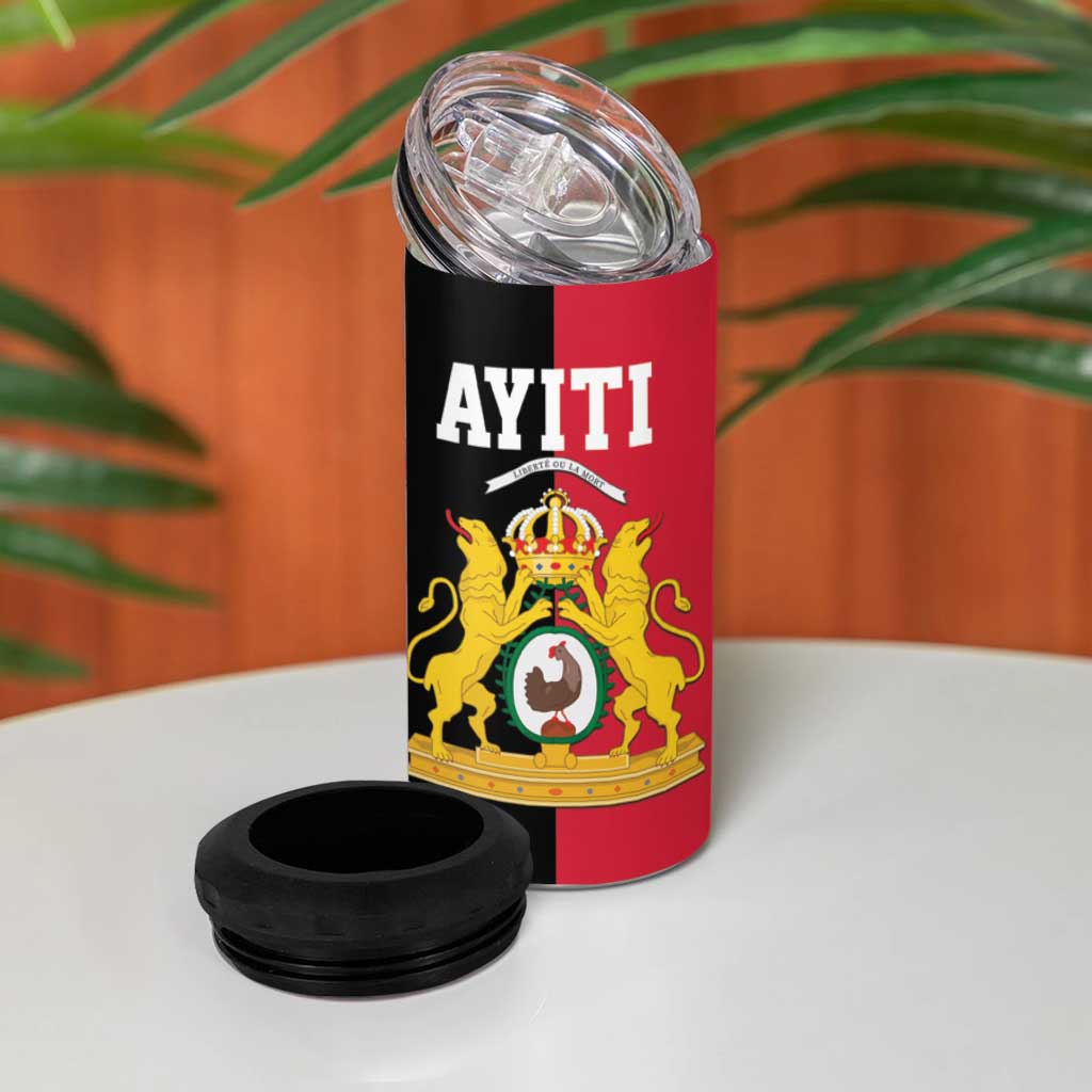 First Empire Afro-Haitians 1804-1806 4 in 1 Can Cooler Tumbler Liberte ou la Mort - African Pride