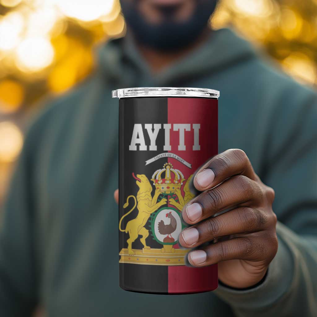 First Empire Afro-Haitians 1804-1806 4 in 1 Can Cooler Tumbler Liberte ou la Mort - African Pride