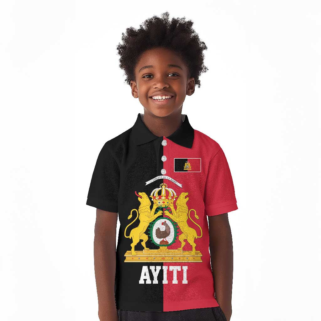 First Empire Afro-Haitians 1804-1806 Kid Polo Shirt Liberte ou la Mort - African Pride