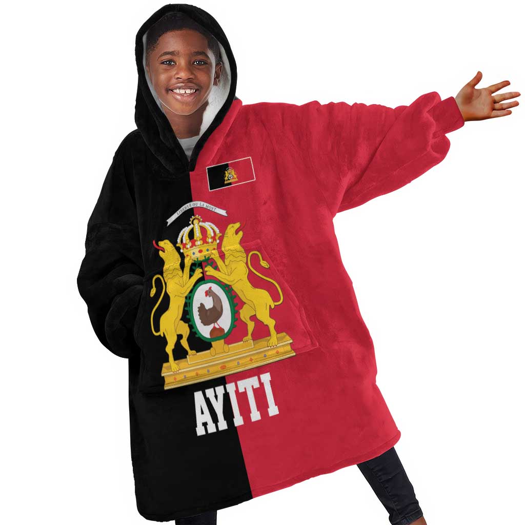 First Empire Afro-Haitians 1804-1806 Kid Wearable Blanket Hoodie Liberte ou la Mort - African Pride