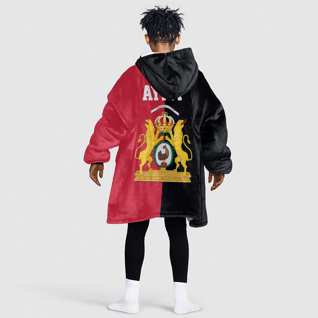 First Empire Afro-Haitians 1804-1806 Kid Wearable Blanket Hoodie Liberte ou la Mort - African Pride