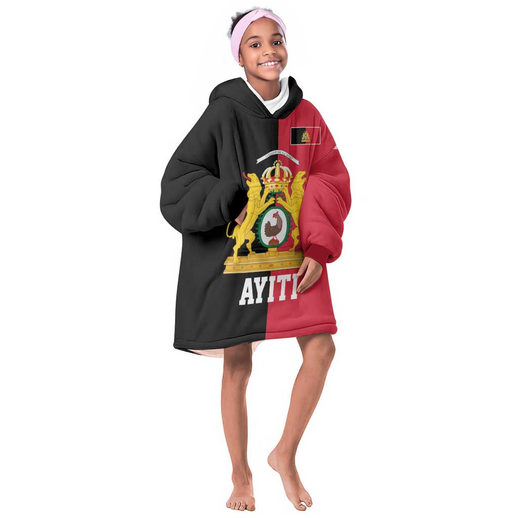 First Empire Afro-Haitians 1804-1806 Kid Wearable Blanket Hoodie Liberte ou la Mort - African Pride