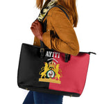 First Empire Afro-Haitians 1804-1806 Leather Tote Bag Liberte ou la Mort - African Pride