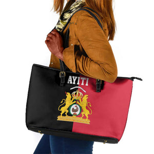 First Empire Afro-Haitians 1804-1806 Leather Tote Bag Liberte ou la Mort - African Pride