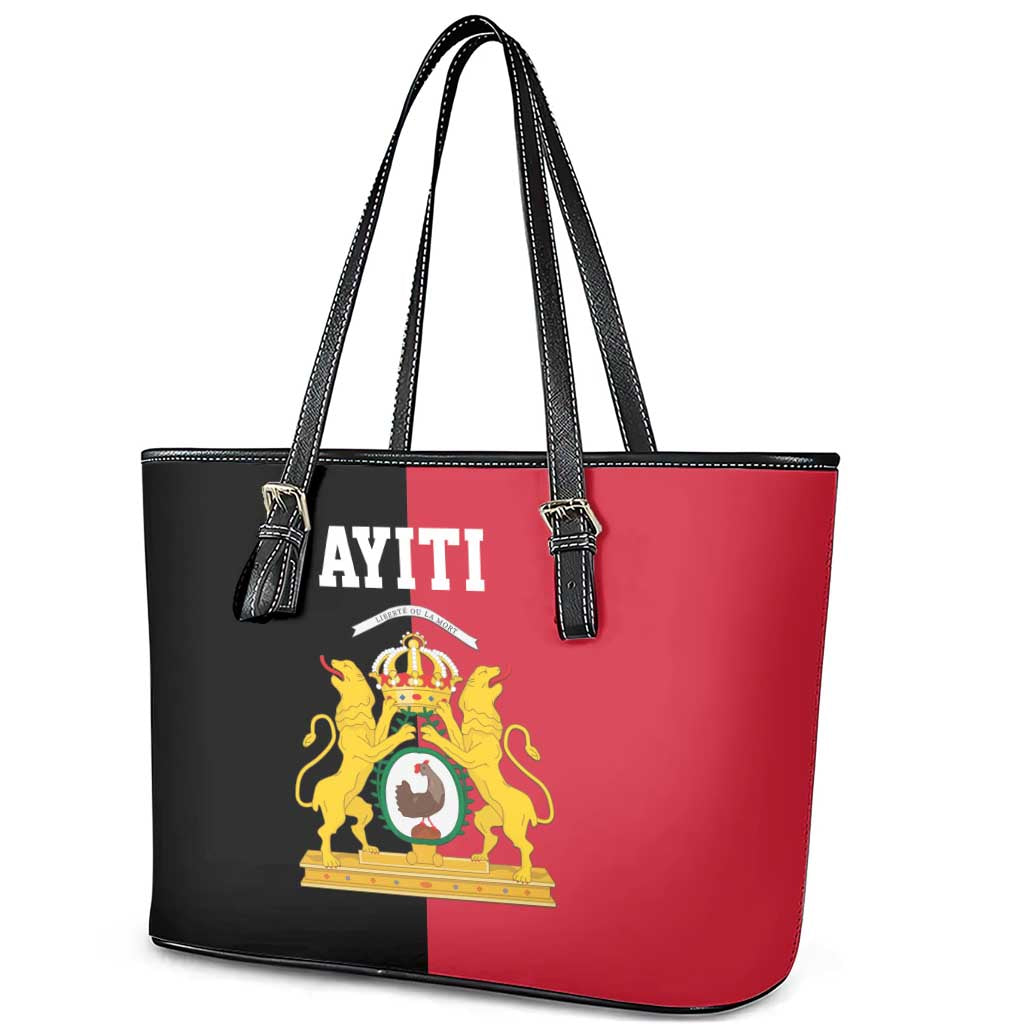 First Empire Afro-Haitians 1804-1806 Leather Tote Bag Liberte ou la Mort - African Pride