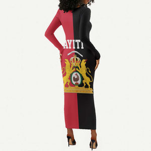 First Empire Afro-Haitians 1804-1806 Long Sleeve Bodycon Dress Liberte ou la Mort - African Pride