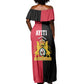 First Empire Afro-Haitians 1804-1806 Off Shoulder Maxi Dress Liberte ou la Mort - African Pride