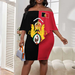 First Empire Afro-Haitians 1804-1806 Off Shoulder Short Dress Liberte ou la Mort - African Pride