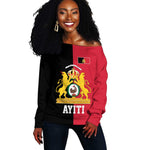 First Empire Afro-Haitians 1804-1806 Off Shoulder Sweater Liberte ou la Mort - African Pride