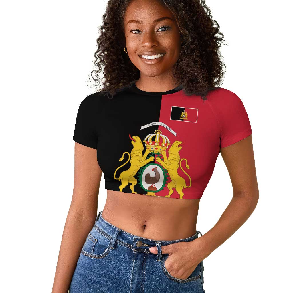 First Empire Afro-Haitians 1804-1806 Raglan Cropped T shirt Liberte ou la Mort - African Pride
