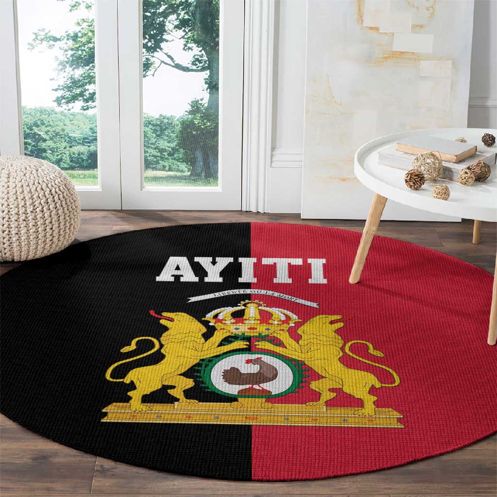 First Empire Afro-Haitians 1804-1806 Round Carpet Liberte ou la Mort - African Pride