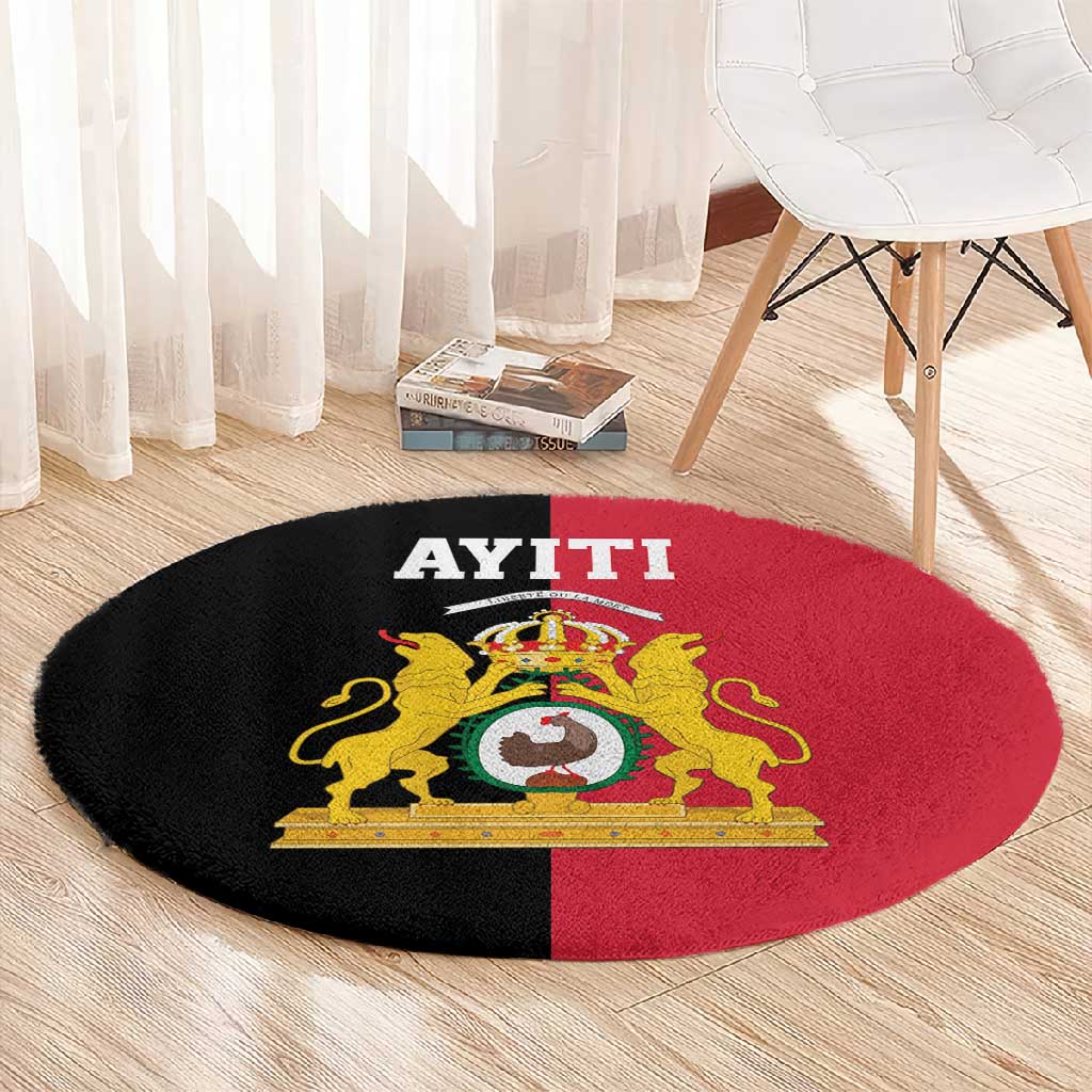 First Empire Afro-Haitians 1804-1806 Round Carpet Liberte ou la Mort - African Pride