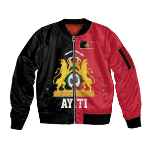 First Empire Afro-Haitians 1804-1806 Sleeve Zip Bomber Jacket Liberte ou la Mort - African Pride