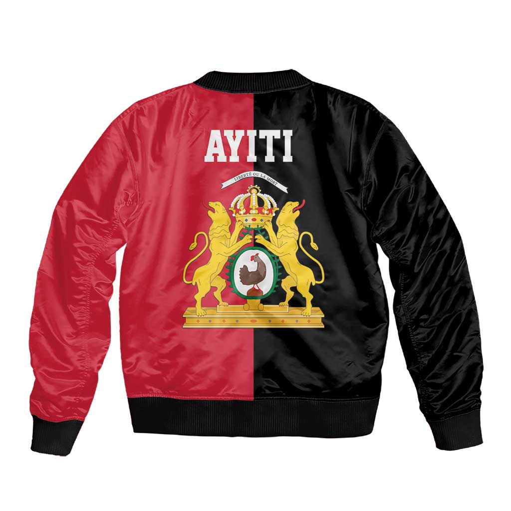 First Empire Afro-Haitians 1804-1806 Sleeve Zip Bomber Jacket Liberte ou la Mort - African Pride