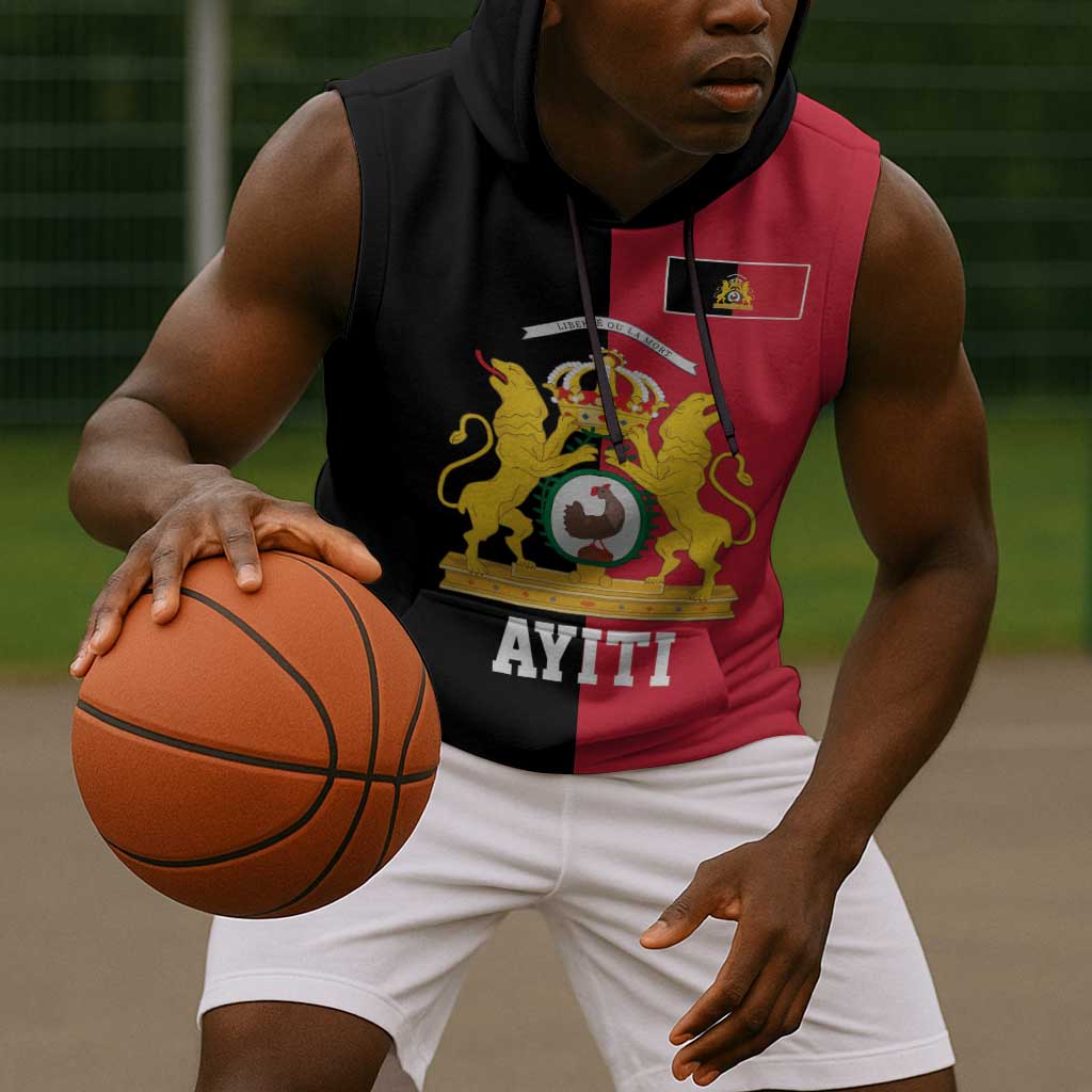 First Empire Afro-Haitians 1804-1806 Sleeveless Hoodie Liberte ou la Mort - African Pride