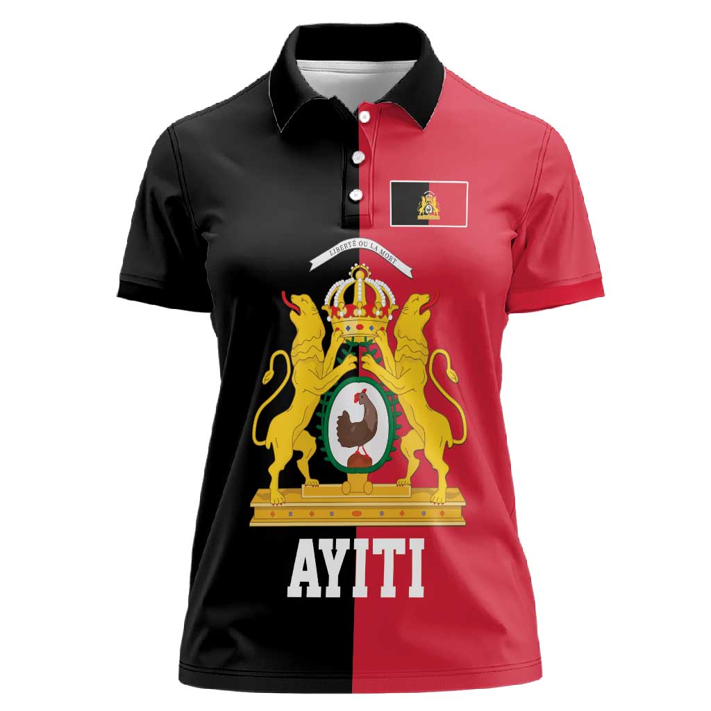 First Empire Afro-Haitians 1804-1806 Women Polo Shirt Liberte ou la Mort - African Pride