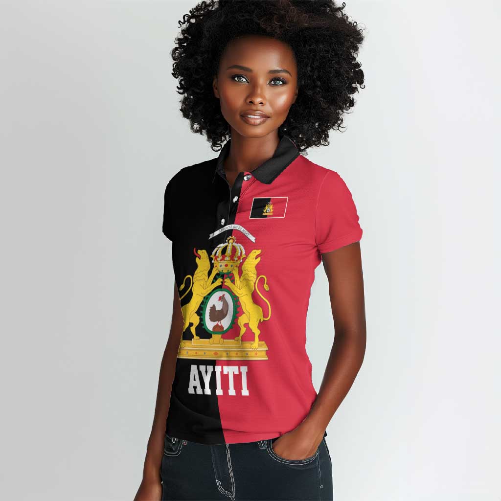 First Empire Afro-Haitians 1804-1806 Women Polo Shirt Liberte ou la Mort - African Pride
