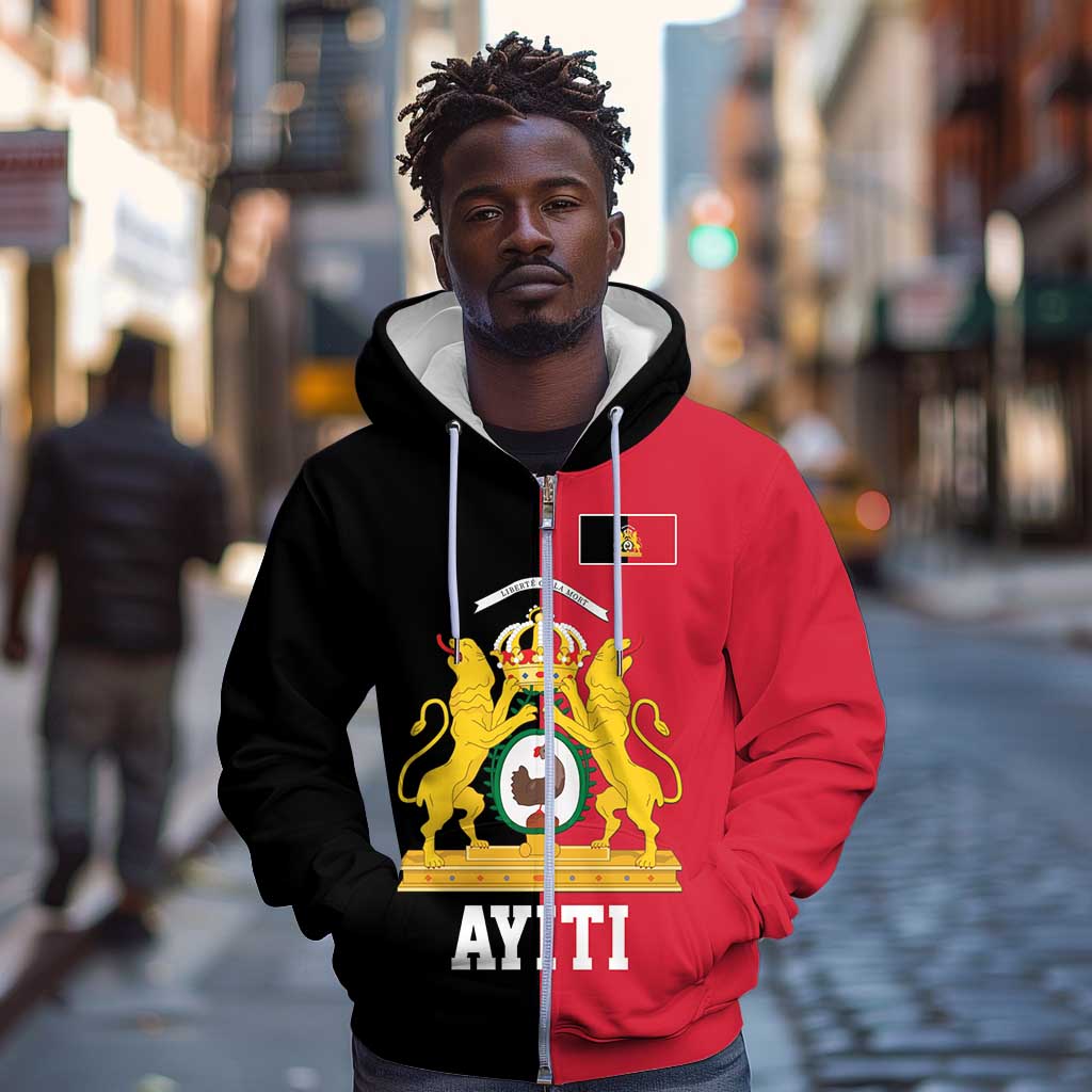 First Empire Afro-Haitians 1804-1806 Zip Hoodie Liberte ou la Mort - African Pride