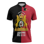 First Empire Afro-Haitians 1804-1806 Zipper Polo Shirt Liberte ou la Mort
