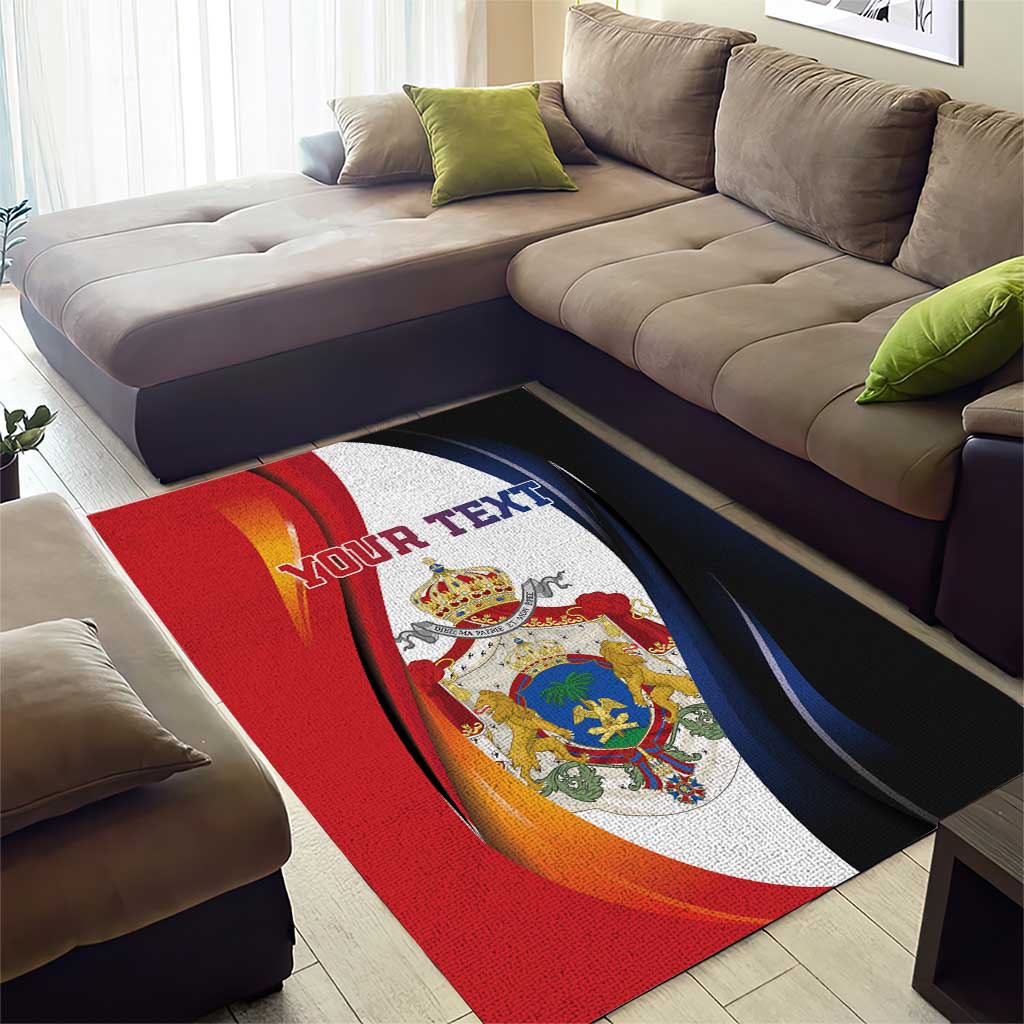 Personalized Second Empire Afro-Haitians 1849-1859 Area Rug Dieu Ma Patrie Et Mon Epee - African Pride