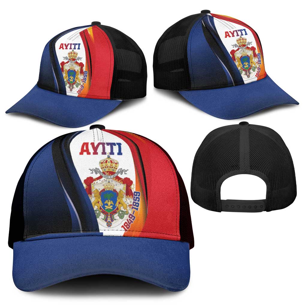 Second Empire Afro-Haitians 1849-1859 Baseball Net Cap Dieu Ma Patrie Et Mon Epee - African Pride