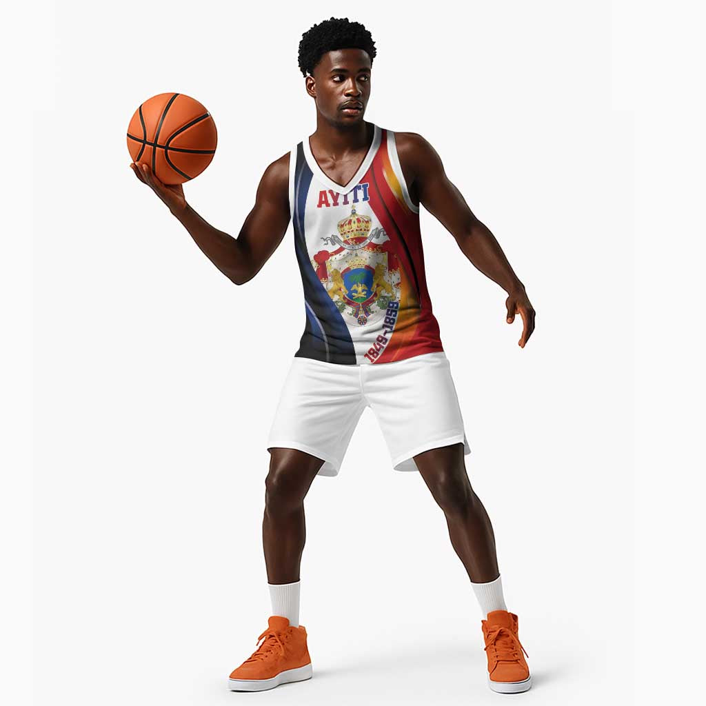 Personalized Second Empire Afro-Haitians 1849-1859 Basketball Jersey Dieu Ma Patrie Et Mon Epee - African Pride