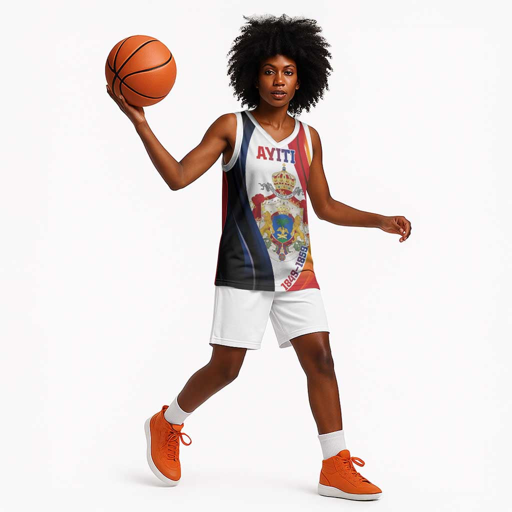 Personalized Second Empire Afro-Haitians 1849-1859 Basketball Jersey Dieu Ma Patrie Et Mon Epee - African Pride